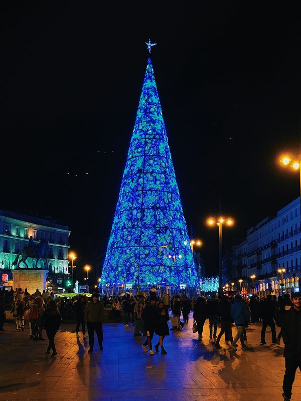 Luces de navidad en Madrid